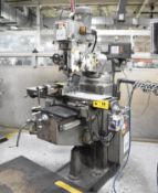 FIRST (DEC 2006) LC-185VSX-B VERTICAL TURRET MILLING MACHINE WITH 10” X 50” TABLE, SPEEDS TO 4500