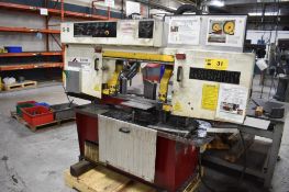 BAXTER (2011) 360SA-HD SEMI-AUTOMATIC HORIZONTAL BAND SAW WITH 14” X 19” MAX CUTTING CAPACITY,