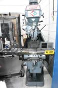 KONDIA POWERMILL FV-1 VERTICAL TURRET MILLING MACHINE WITH 12” X 48” TABLE, SPEEDS TO 4000 RPM
