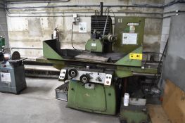 JACOBSEN SJ30 HYDRAULIC SURFACE GRINDER WITH 10” X 24” MAGNETIC CHUCK, 10” DIAMETER WHEEL, SPEEDS TO