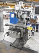 FIRST (2007) LC-185VSX-B VERTICAL TURRET MILLING MACHINE WITH 10” X 50” TABLE, SPEEDS TO 4500 RPM
