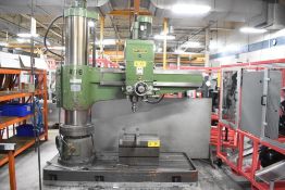 KAO MING (2004) KMR-1600DH 6’ RADIAL ARM DRILL WITH 15” DIAMETER COLUMN, SPEEDS TO 1580 RPM, 575V/