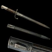 A Brazilian Model 1908 Mauser Bayonet with Original Scabbard.