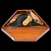 A French Naval Officer's Bicorn Hat and Original Presentation Case, Gautier, Toulon, 1895.