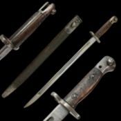 A British Pattern 1907 Sword Bayonet for the Lee-Enfield Rifle, Turkish modification or rework.