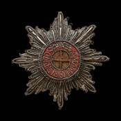 Embroidered Silver Breast Star of the Order of Saint Anna, 1st Class, Russia.