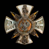 Badge of the 143rd Infantry Dorogobuzh Regiment, Russia, approved 1910.