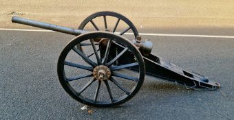 Naval 12 pounder 8 cwt field gun with limber, produced by Simon Trendall c.2017/18, previously