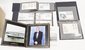 Mixed lot of stamps and ephemera including three late 20th century stamp albums and other stamps,