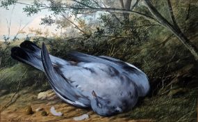 William Cruickshank (1848-1922) Watercolour and gouache on paper Still life study of a dead