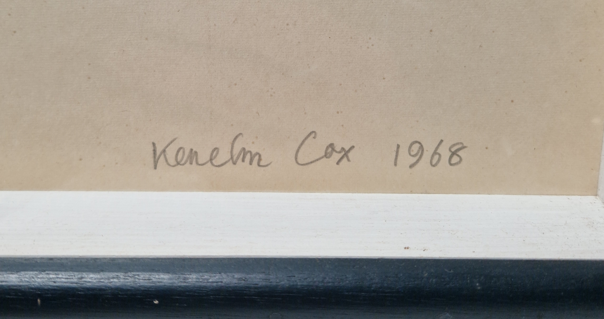 Kenelm Cox (1927-1968)  Rotating Heads, circa 1966/67, signed in pencil and dated 1968, in - Image 3 of 4