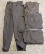 Collection of approx 33 pairs of Royal Navy and other black trousers including Bernards Uniforms,