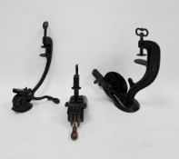 Three late 19th / early 20th century cast iron fruit instruments including Enterprise MFG no.16