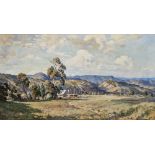 Howard Barron (1900-1991) Oil on canvas "The Ever Restful House of Home", signed and dated '35 lower