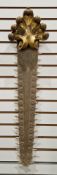 18th / early 19th Century sawfish rostrum wall mount with giltwood and gesso crest in the baroque