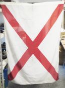 Collection of linen international maritime signal flags, all 141cm x 110cm and size 4, including