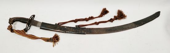 British 1803 pattern infantry flank officer's sword by Osborn & Gunby, etched foliate decoration