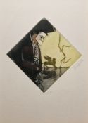 Paolo Baruffaldi (b.1948) Etching and aquatint 'Masked Venetian' limited edition, signed and