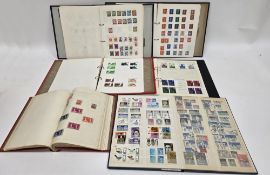 Collection of approximately 21 stamp albums / stock books, mostly partially filled, including an