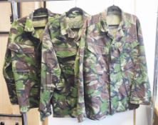 Collection of 22 army issue cadet camouflage shirts, some no.2612 (22)
