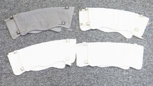 Collection of British Army canvas anklets, mainly white, approx 24 in total