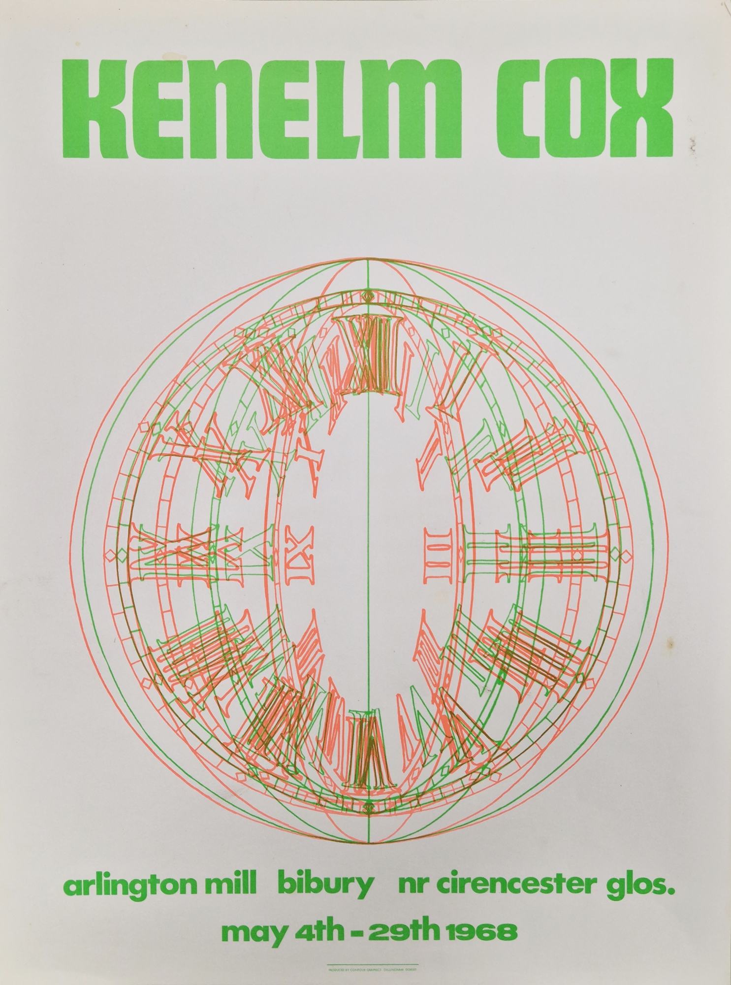Kenelm Cox (1927-1968)  Rotating Heads, circa 1966/67, signed in pencil and dated 1968, in - Image 4 of 4