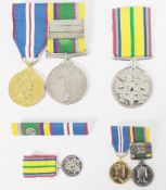 Collection of medals awarded to Lt (SCC) RWE Tyrrell RNR including the Cadet Forces medal and the