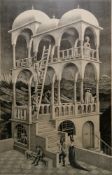 After M. C. Escher Lithograph 