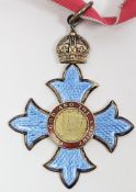 The Most Excellent Order of the British Empire Commander of the British Empire (CBE) enamelled