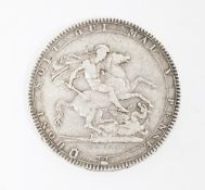 George III 1818 silver crown coin