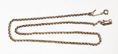 9ct gold belcher link chain, approx. 4.2g
