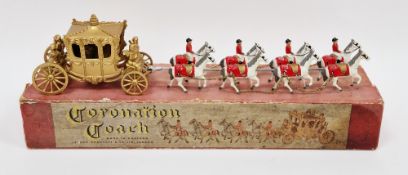 Boxed Lesney Products & Co model of the 1953 Coronation coach with the Queen seated inside, 37cm