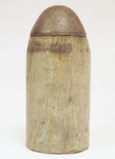 Victorian artillery shell with cast iron covered tip, 28cm high  Condition Report Photo of base