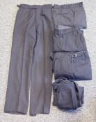 Collection of approx 13 Royal Naval and other black trousers, various makes including H Edgard &