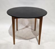 Set of four mid-century Ercol spindle back dining chairs, model 608, beechwood and ebony, the