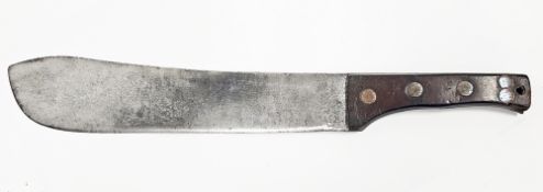 WWII era Kitchin field machete, the blade indistinctly marked Kitchin, Sheffield, England,