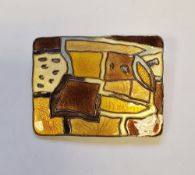 Norwegian David Andersen sterling silver and enamel autumn brooch, being part of the Four Season