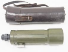West German Optolyth 30 x 75 hunting / stalking spotting scope, 32cm long, in leather cylindrical