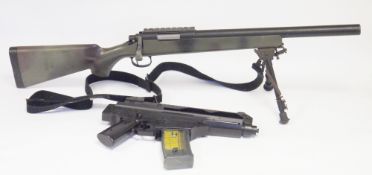 Toykyo Marui VSR airsoft sniper rifle and Double eagle M41 BB gun.