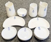 Collection of Royal Navy mess crockery, dating around the 1950's/60's, various makes including WH
