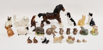 Collection of Beswick pottery animals, printed marks, including: four models of koalas in sizes,