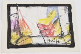 A portfolio of twelve watercolours on card by Horst A. Munscher circa 1990's, each measuring