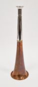 Alfred Dunhill of London novelty lighter in the form of a copper and nickel plated hunting horn,