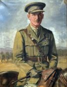 P.Macaulay (early 20th century)  Oil on canvas  Portrait of a senior military officer in uniform, on