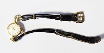 Vintage Lady's Rolex Precision wristwatch, the circular dial with gilt Arabic numeral hour