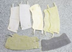Large collection of British Army canvas anklets and gaiters, over 60 items in total