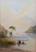 Francis E. Jamison (1895-1950) Pair watercolour drawings, Estuary landscapes, signed, framed and