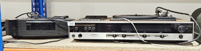 Hitachi stereo music centre SDT-2370 and a Bose wave radio/CD (2)