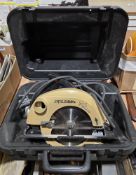 Skilsaw 'Classic' in case, a Parkside jigsaw, cased, a Powercraft 1200w router and a Skil hand