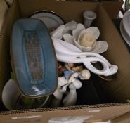 Quantity Woods Ivory ware pottery dinnerware, stoneware and decorative ceramics (3 boxes)